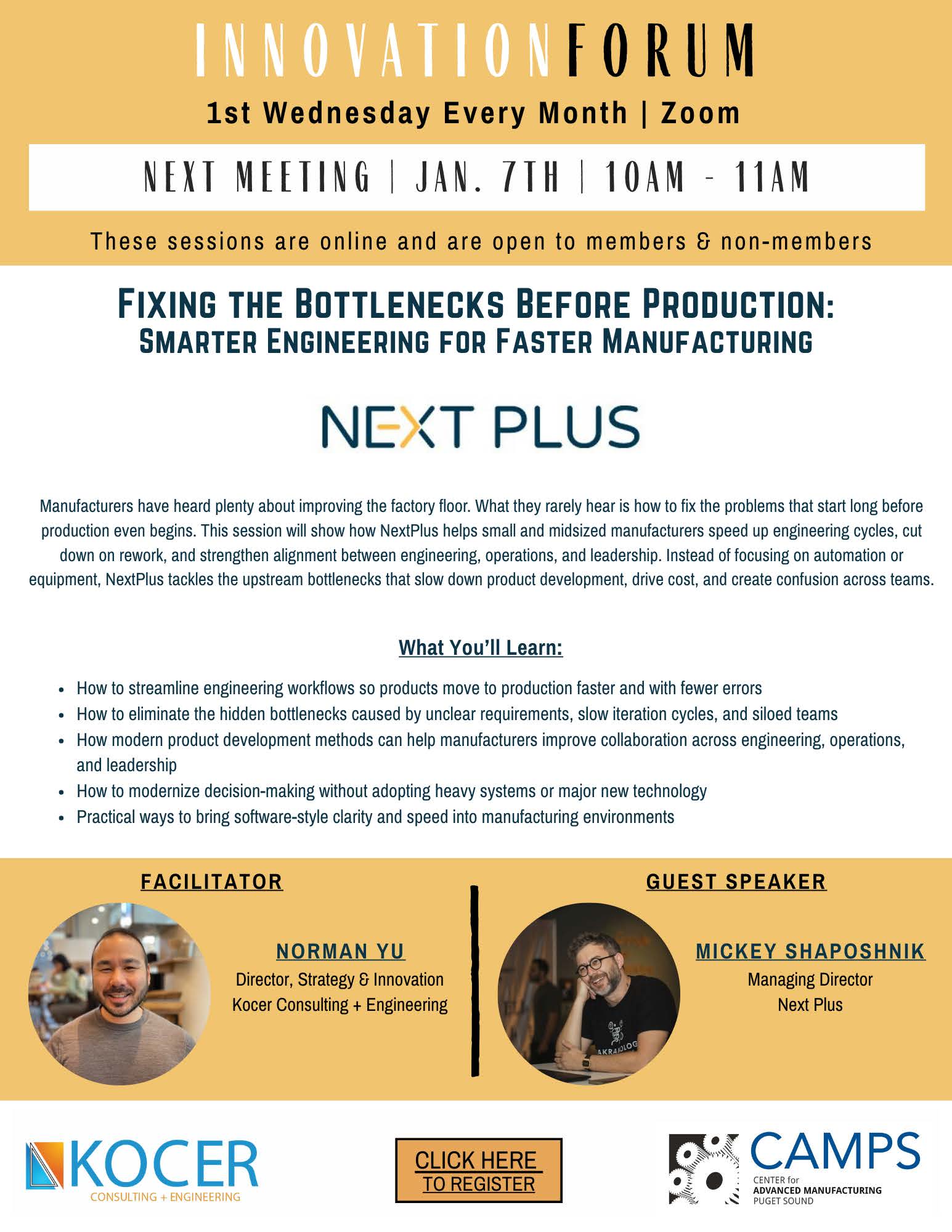 January 7th - Innovation Forum (2)