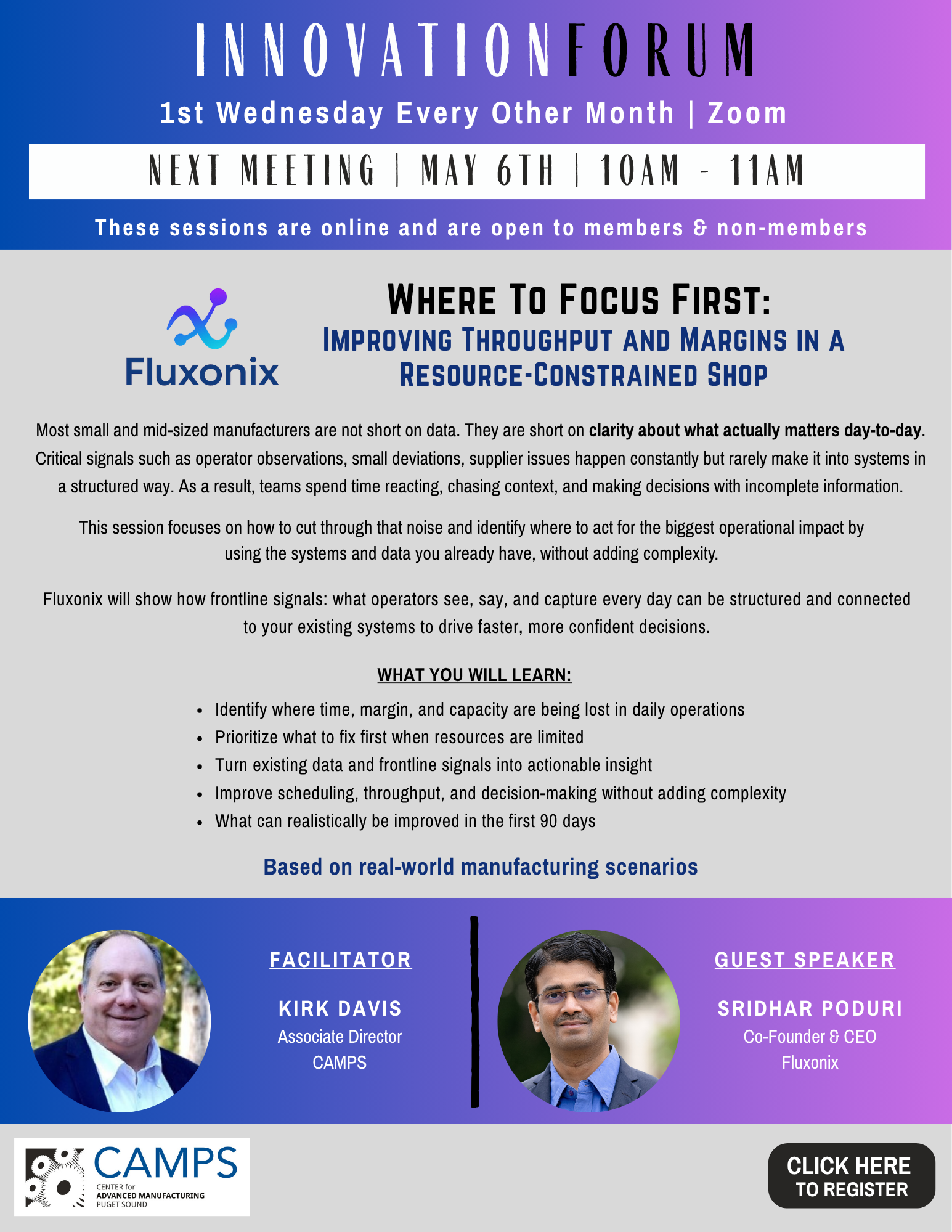 May 6th Innovation Forum