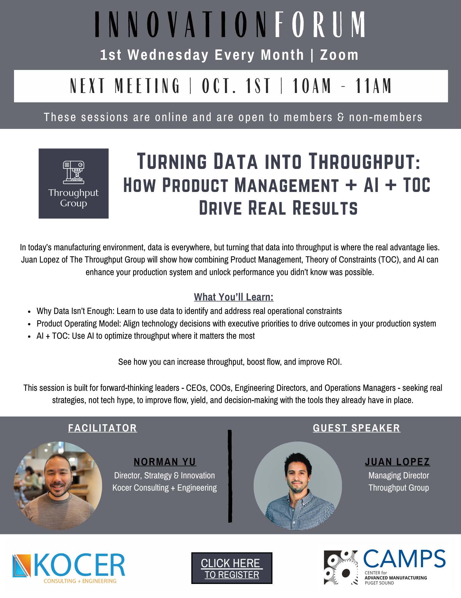 October 1st Innovation Forum