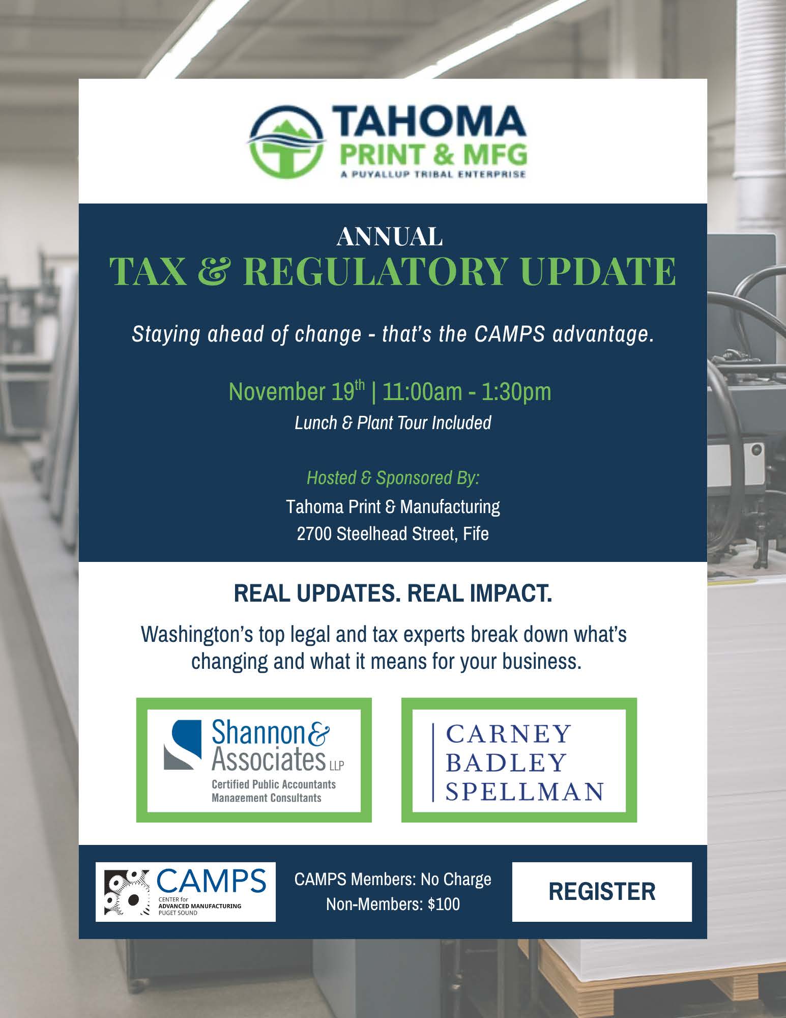 Tax & Regulatory Update Image