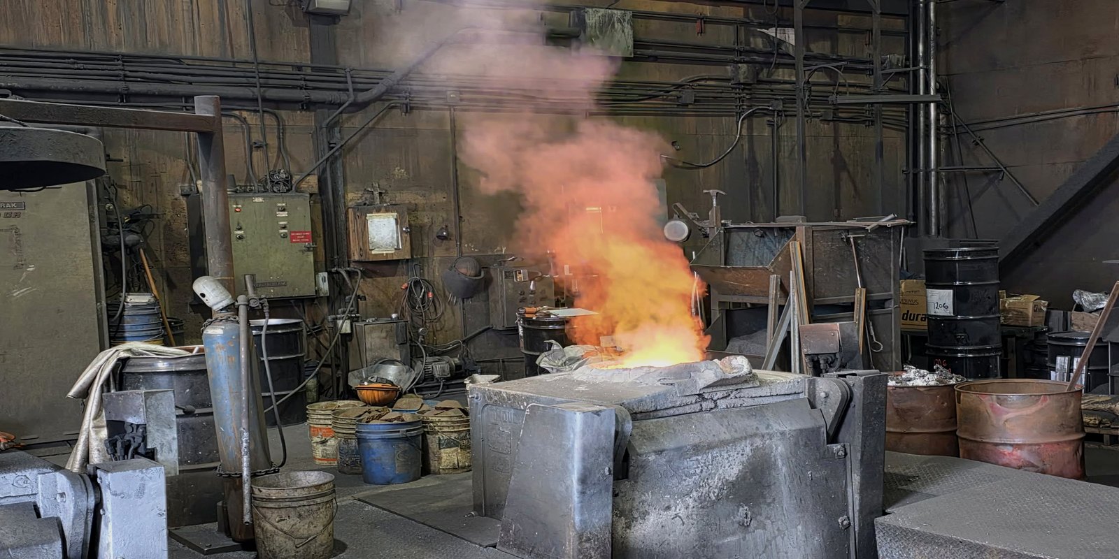 Melt furnace in a Washington foundry